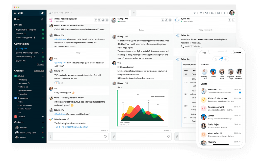 Chat with Zoho Cliq