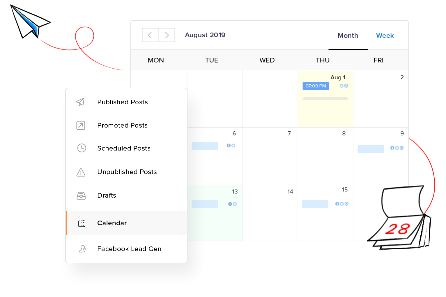 Social Media Management Tools Zoho Social Go Biz IT Zoho Partner