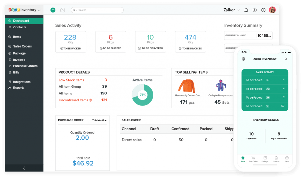 Zoho Inventory - Inventory Management Software