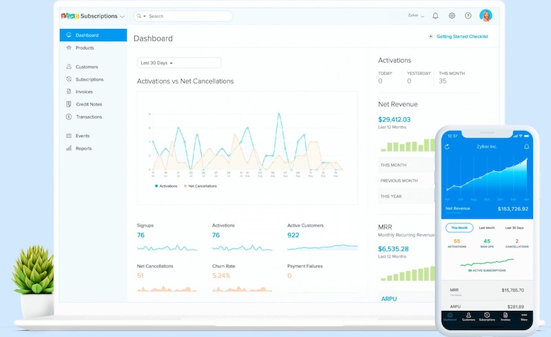 Zoho Subscriptions - Billing software