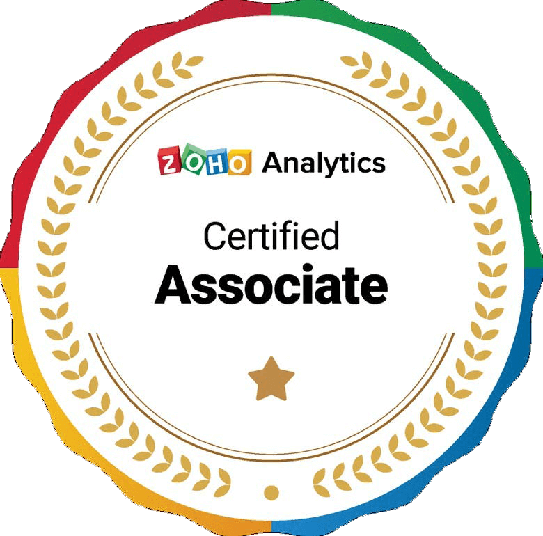 Analytics Certificate - Certified Zoho Analytics Associate
